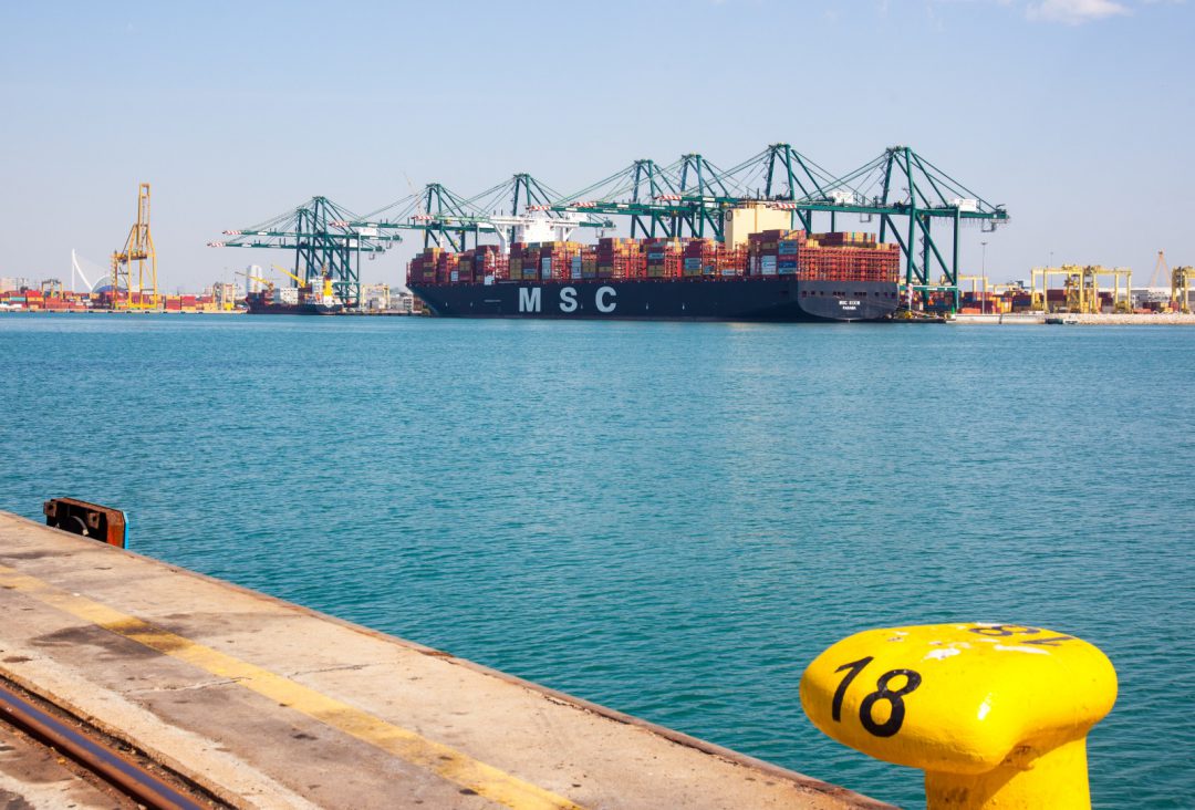 Cost of export freight from Valenciaport falls for the third consecutive month. Image: Port Authority of Valencia