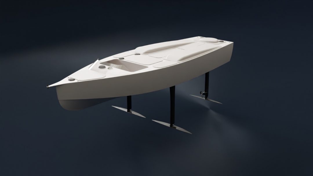 Marinetrans supports foiling hydrogen boat project to reduce emissions. Image: Marinetrans