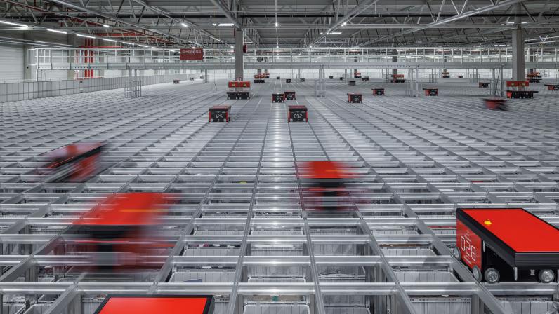 DHL Supply Chain opens its fully-automated robot picking system. Image: DHL