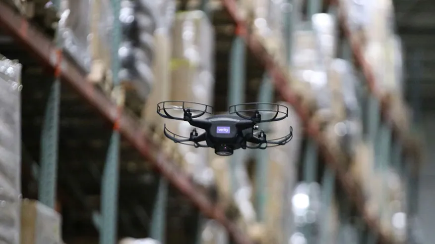 Maersk uses Verity's warehouse drones for better inventory management. Image: Maersk