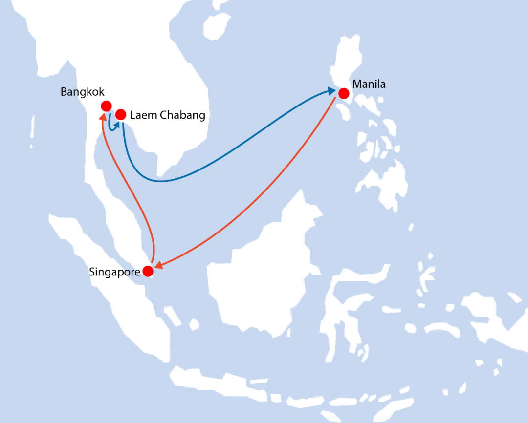 PIL launches new weekly direct Thailand Philippines Straits Service. Image: PIL
