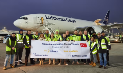 Lufthansa Cargo flies relief supplies to Turkiye. Image: Lufthansa Cargo