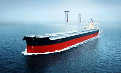 MOL and Vale to install two rotor sails to an in-service capesize bulk carrier. Image: MOL