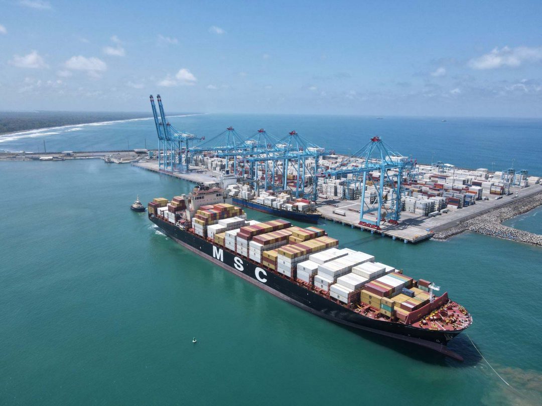 MSC’s Elma welcomed at Moín Container Terminal. Image: APM Terminals