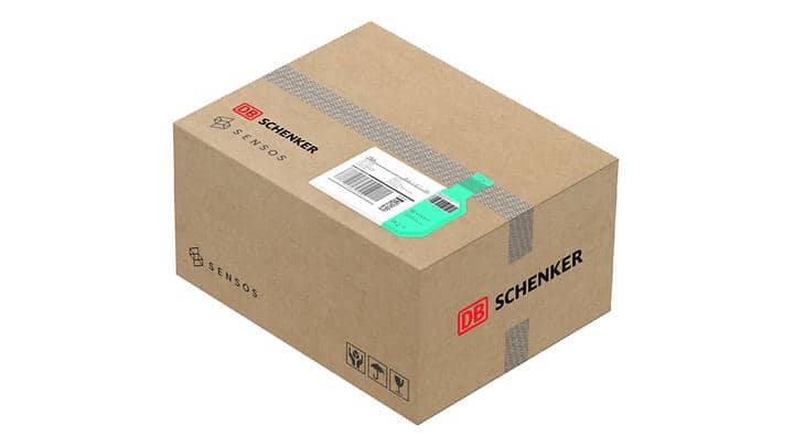 DB Schenker uses ultra-thin high-tech labels for shipment tracking. Image: DB Schenker