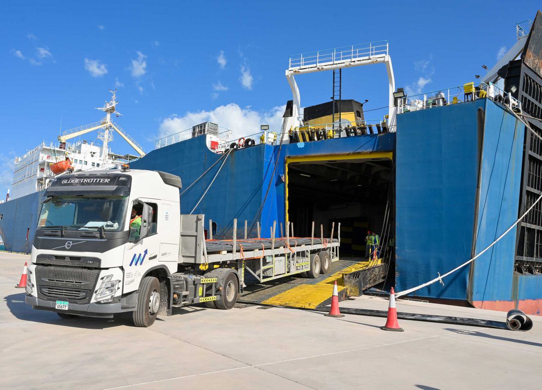 AD Ports launches new Ro-Ro shipping service between UAE and Kuwait. Image: AD Ports