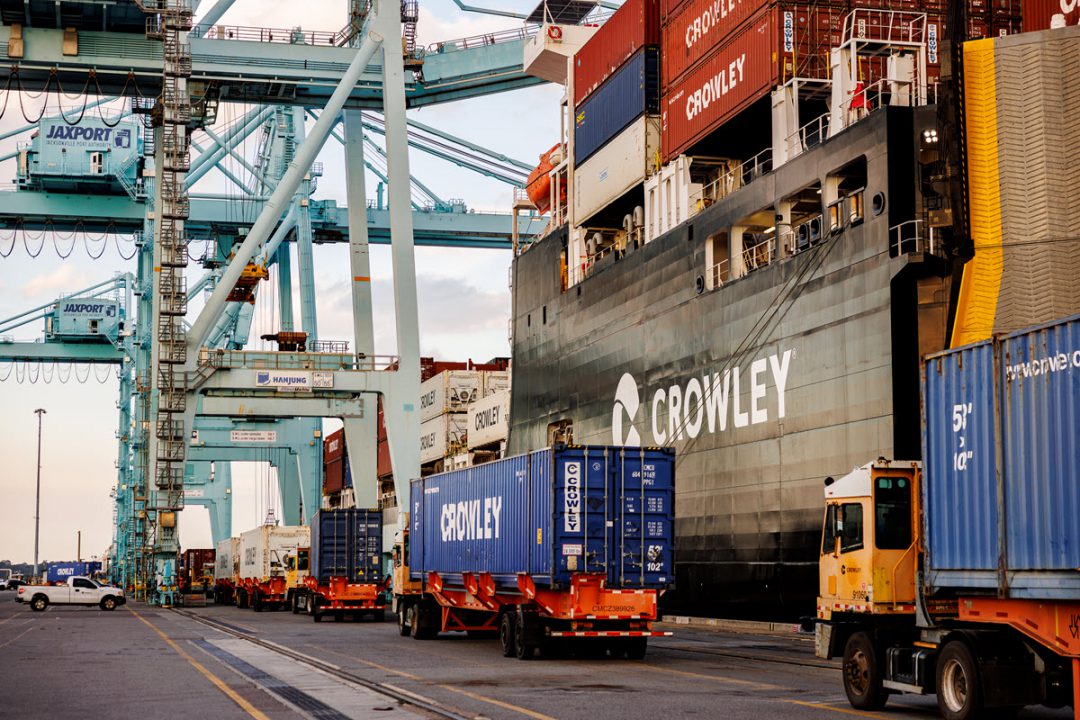 Crowley invests in REPOWR to accelerate sustainability in supply chains. Image: Crowley