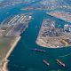 Slight decline in freight throughput port of Rotterdam in Q1 of 2023. Image: Port of Rotterdam