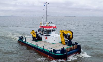 Damen delivers new Multi Cat 2309 workboat, named Ocean Energy. Image: Damen