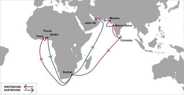 ONE increases sailing frequency for Africa, India and Middle East service. Image: ONE