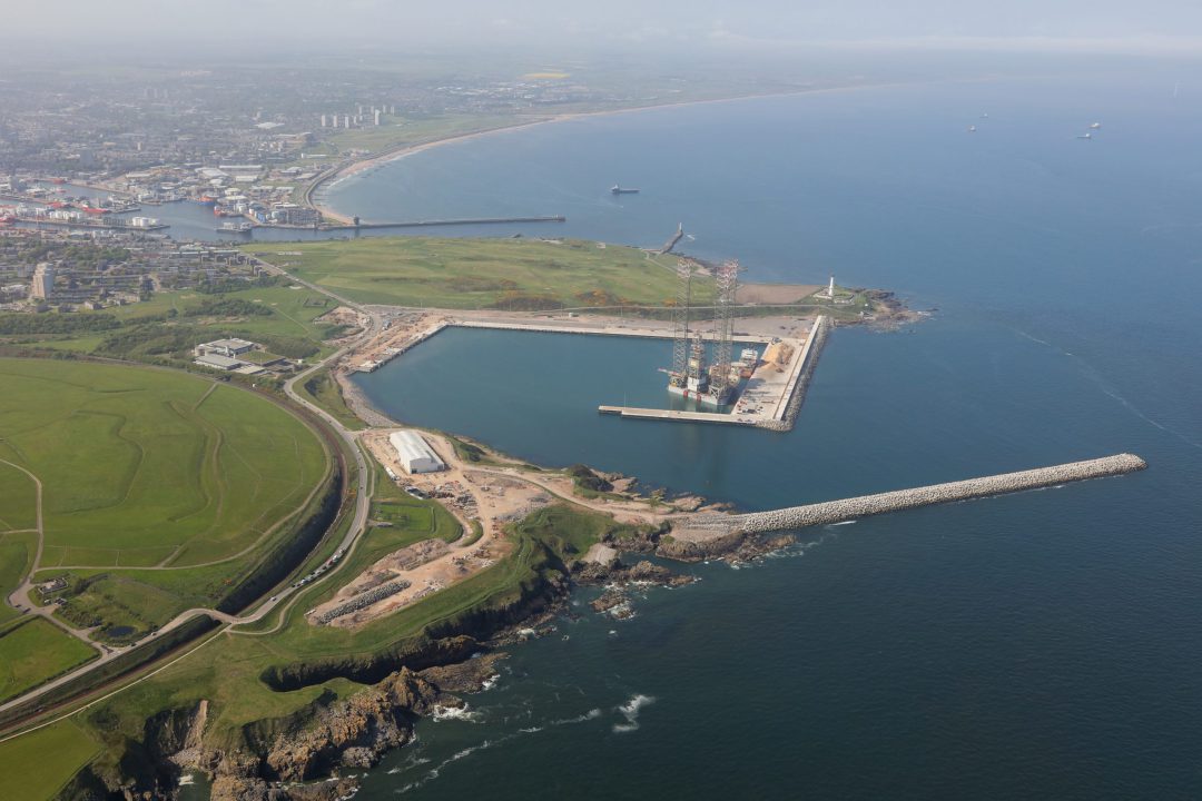 Port of Aberdeen explores subsea hydrogen storage at new South Harbour. Image: Port of Aberdeen