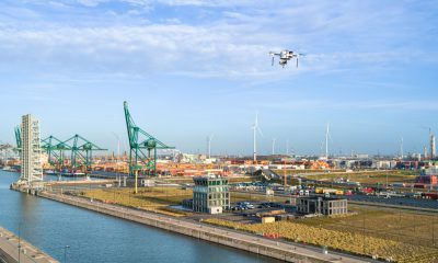 World first in Antwerp port area: drone network officially launched. Image: Port of Antwerp-Bruges