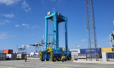 APM Terminals ramps up testing of automated straddle carriers in Aarhus. Image: APM Terminals