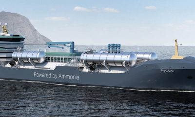 DNV presents AiP for NoGAPS ammonia-powered gas carrier design. Image: DNV