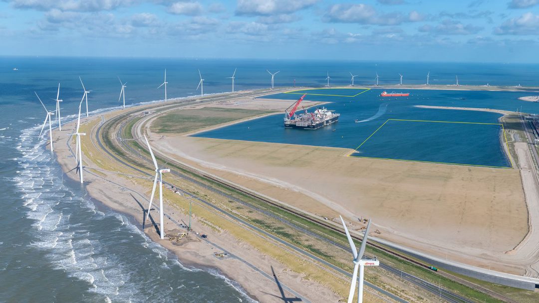 Port of Rotterdam starts construction of new site on Maasvlakte II. Image: Port of Rotterdam