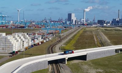 Container Exchange Route on Maasvlakte will be in operation by 2023. Image: Port of Rotterdam