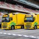 DHL introduces its first truck fleet running on biofuel to support Formula 1. Image: DHL