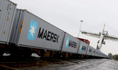 Maersk, Renfe & Cespa carry out first 2G bio-fuel test in Spanish rail sector. Image: Maersk