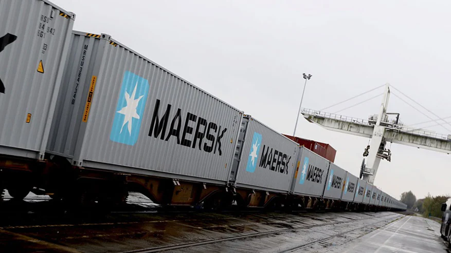 Maersk, Renfe & Cespa carry out first 2G bio-fuel test in Spanish rail sector. Image: Maersk