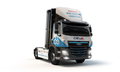 CEVA Logistics partners with Toyota Motor Europe to test new HFC Truck. Image: CEVA Logistics