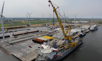 Jan De Nul Group's Les Alizés starts construction of Ørsted’s wind farms. Image: Jan De Nul