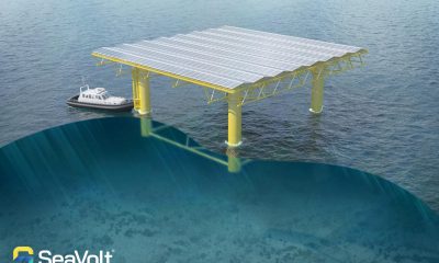 SeaVolt to installs first floating solar energy test platform offshore. Image: Jan De Nul